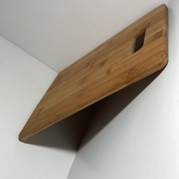 Charcuterie Cheese Cutting Board Bamboo Rectangle with Handle 10 x 8 inches - Picture 7 of 10